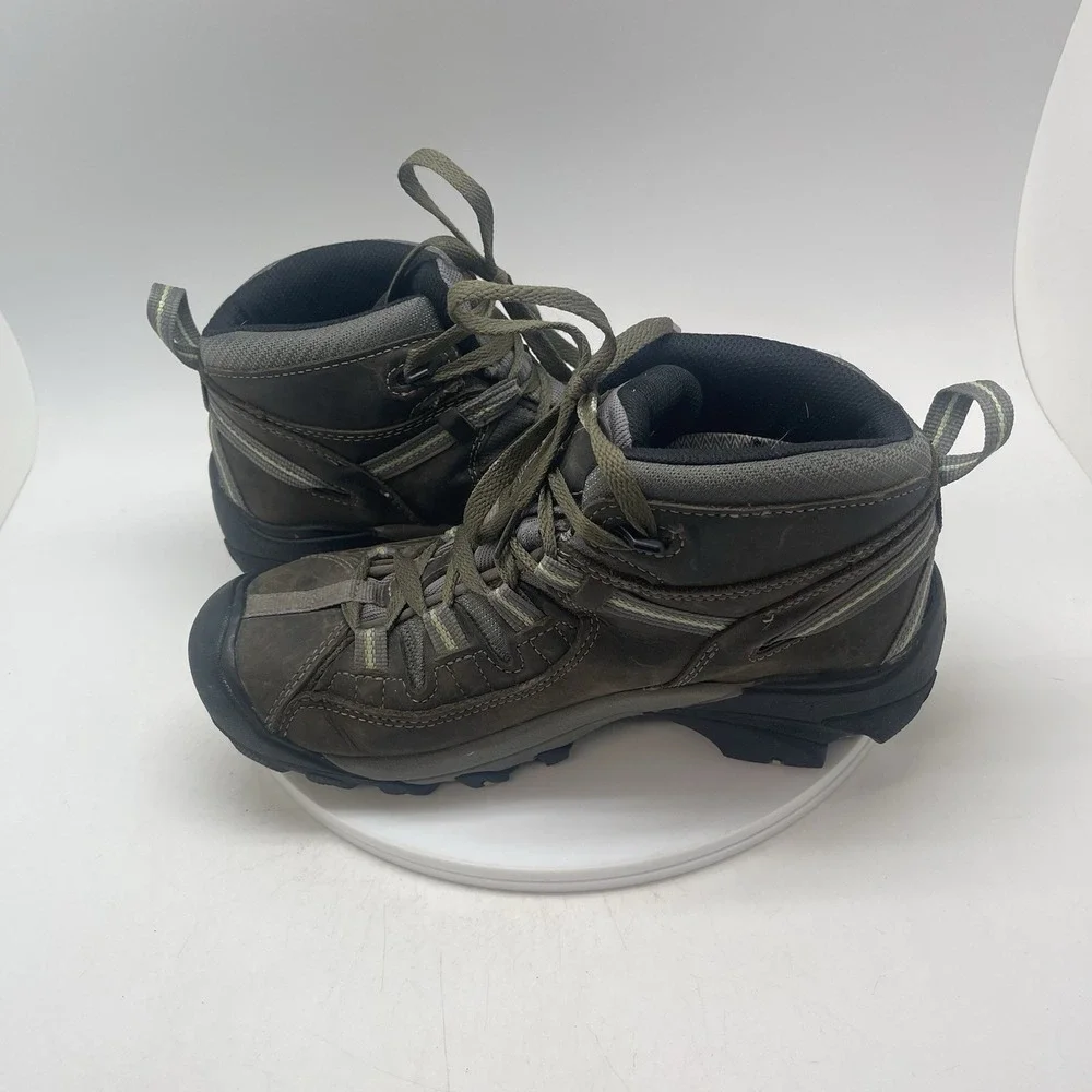 Keen Boots Womens 9.5 Targhee II Mid 1014997 Waterproof Hiking Trail Brown Shoes